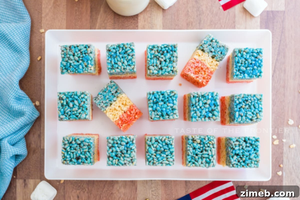 colored Krispie Treats