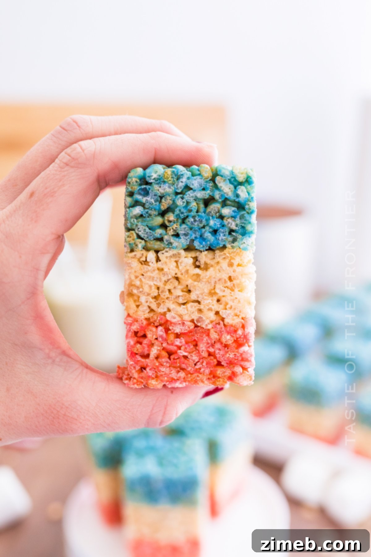 layered krispie treats