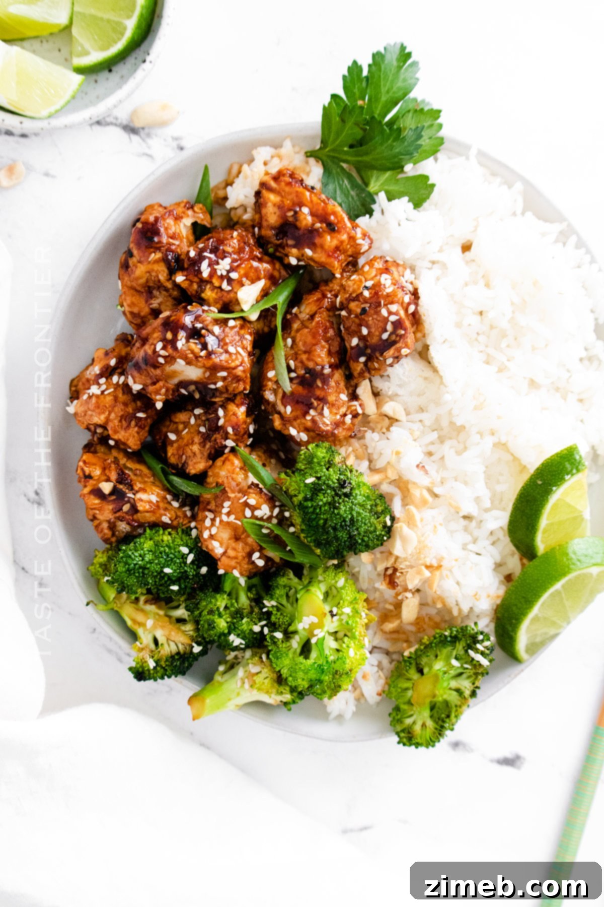 air fried Sesame Chicken