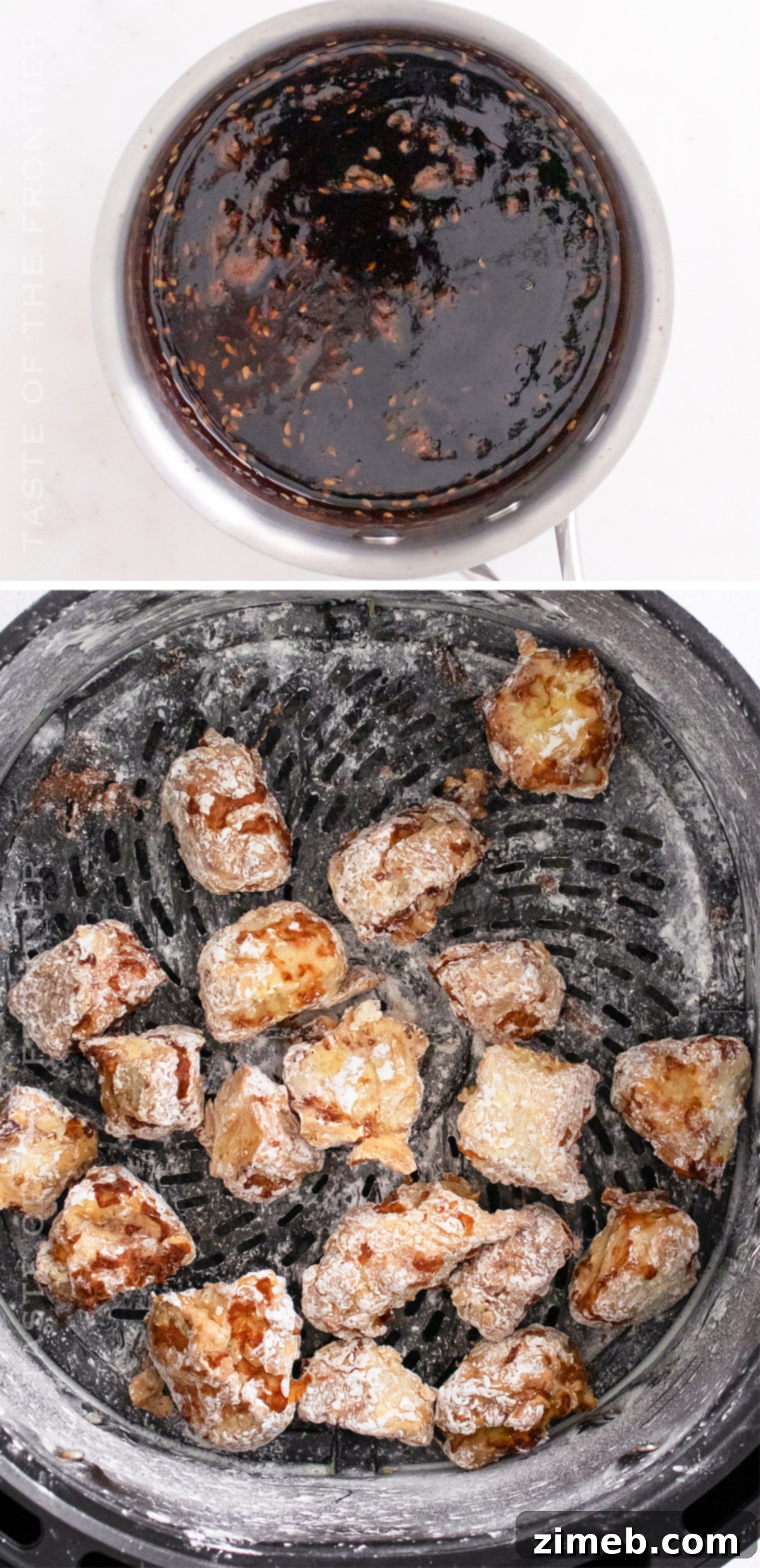 how to make Sesame Chicken in the Air Fryer