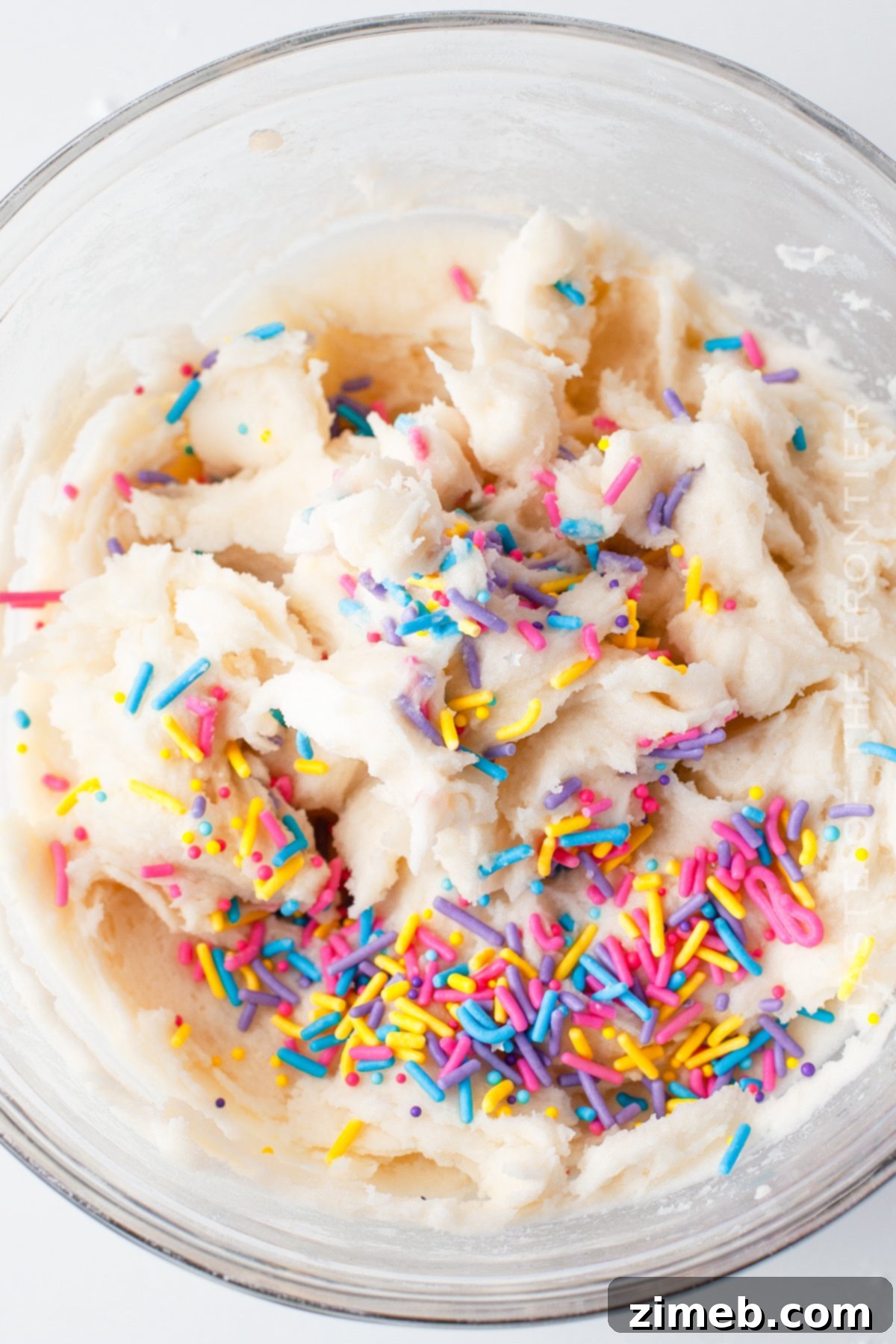 Sprinkle Explosion Cake 10 Sprinkles frosting on Funfetti cake