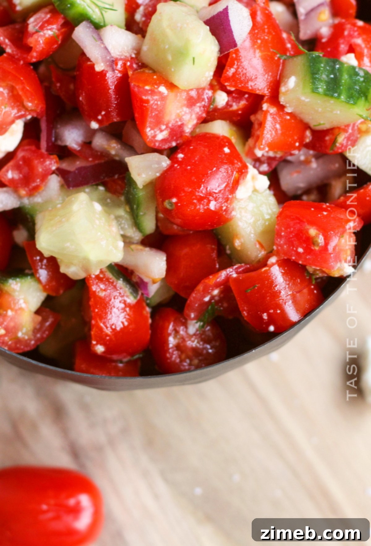 Crisp Cucumber Tomato Feta Salad 3 easy side dish salad