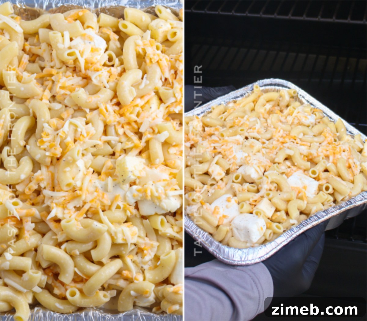 Making Smoked Mac and Cheese on a pellet grill
