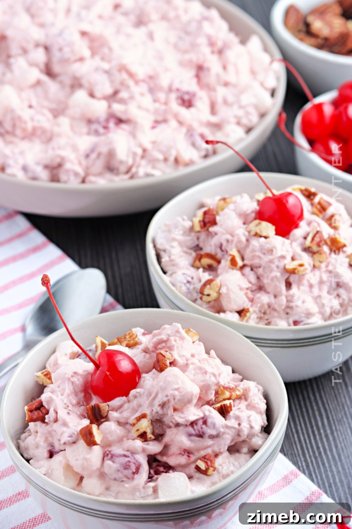 Crimson Cloud 20 Cherry Fluff Recipe - classic American dessert