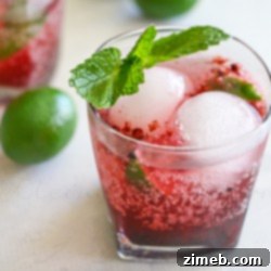 Blackberry Fauxjito - a refreshing mocktail