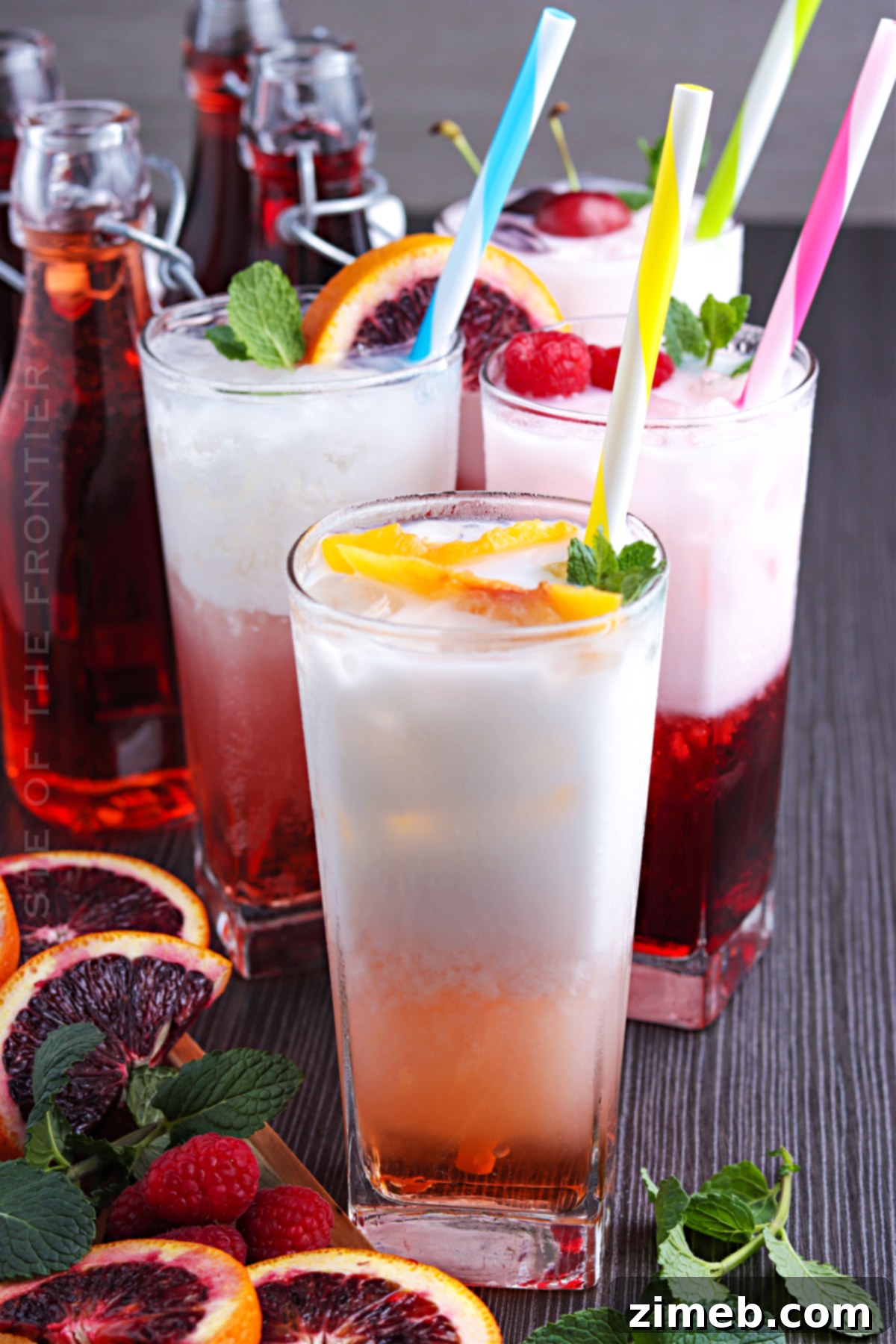 A tall glass of homemade Italian Cream Soda, a delightful cream soda recipe perfect for any occasion.