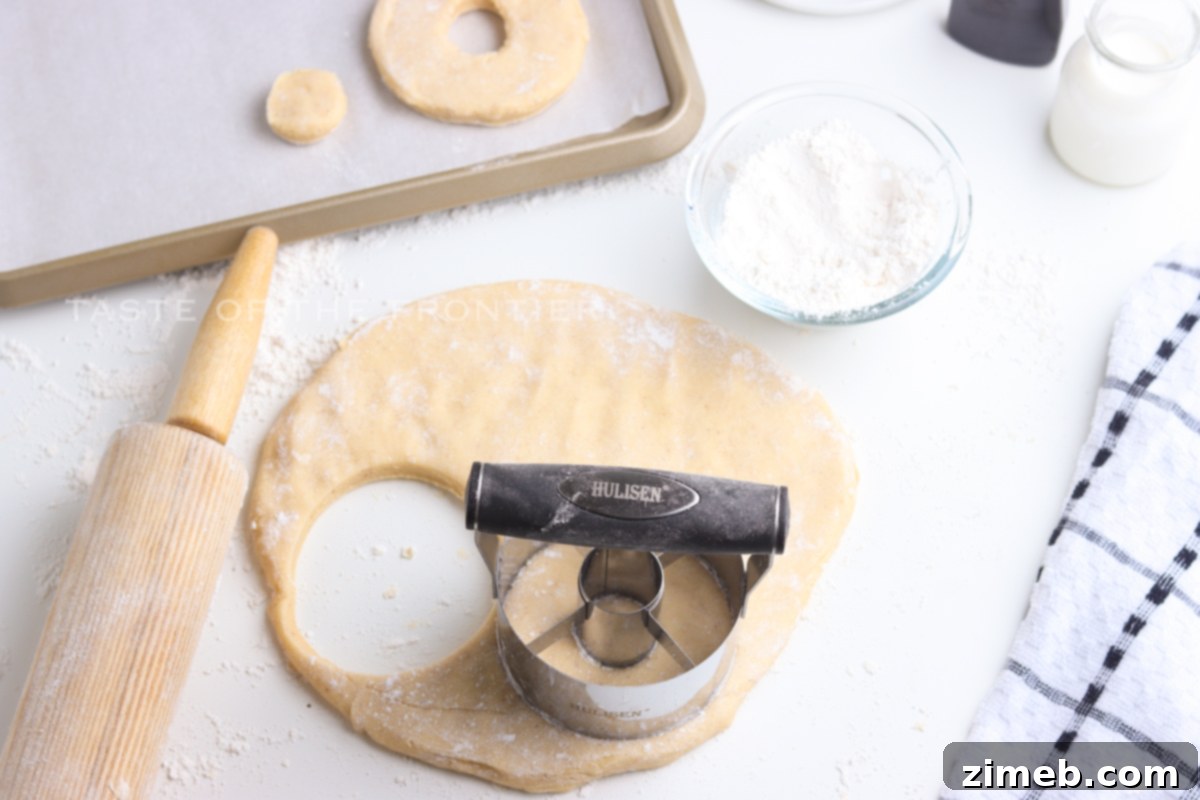 Grandma's Sour Cream Donuts 7 Step-by-step process of making Old Fashioned Sour Cream Donuts
