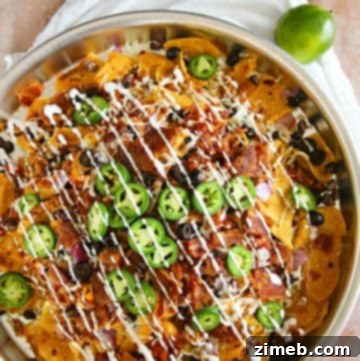 Loaded nachos - Smoked BBQ Bacon Nachos, perfect for summer.