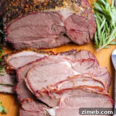 Smoked Boneless Leg of Lamb - succulent and flavorful for special occasions.