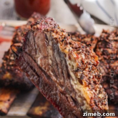 Traeger Ribs Recipe - flavorful and tender smoked beef ribs.