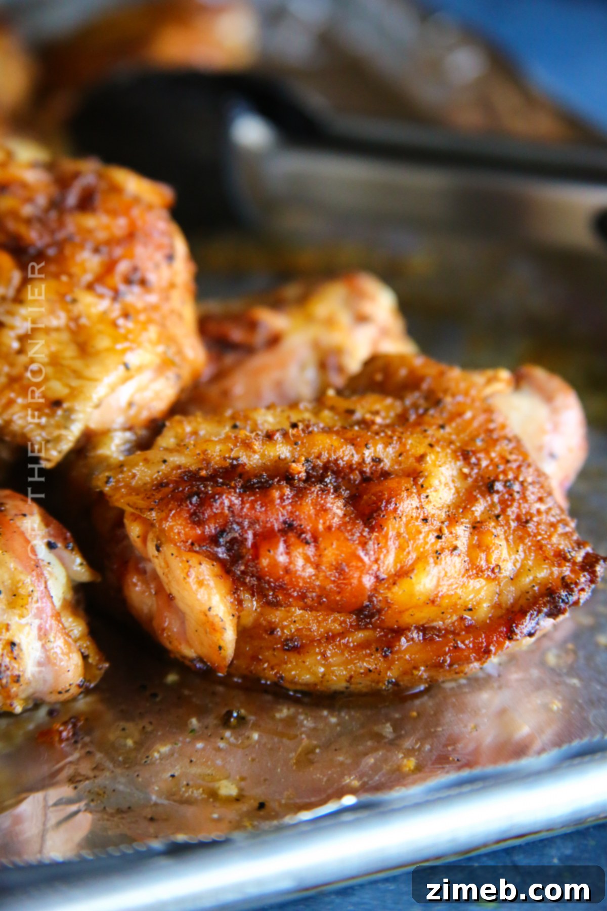Juicy Smoked Chicken Thighs 18 A delicious Traeger chicken dinner ready to be served