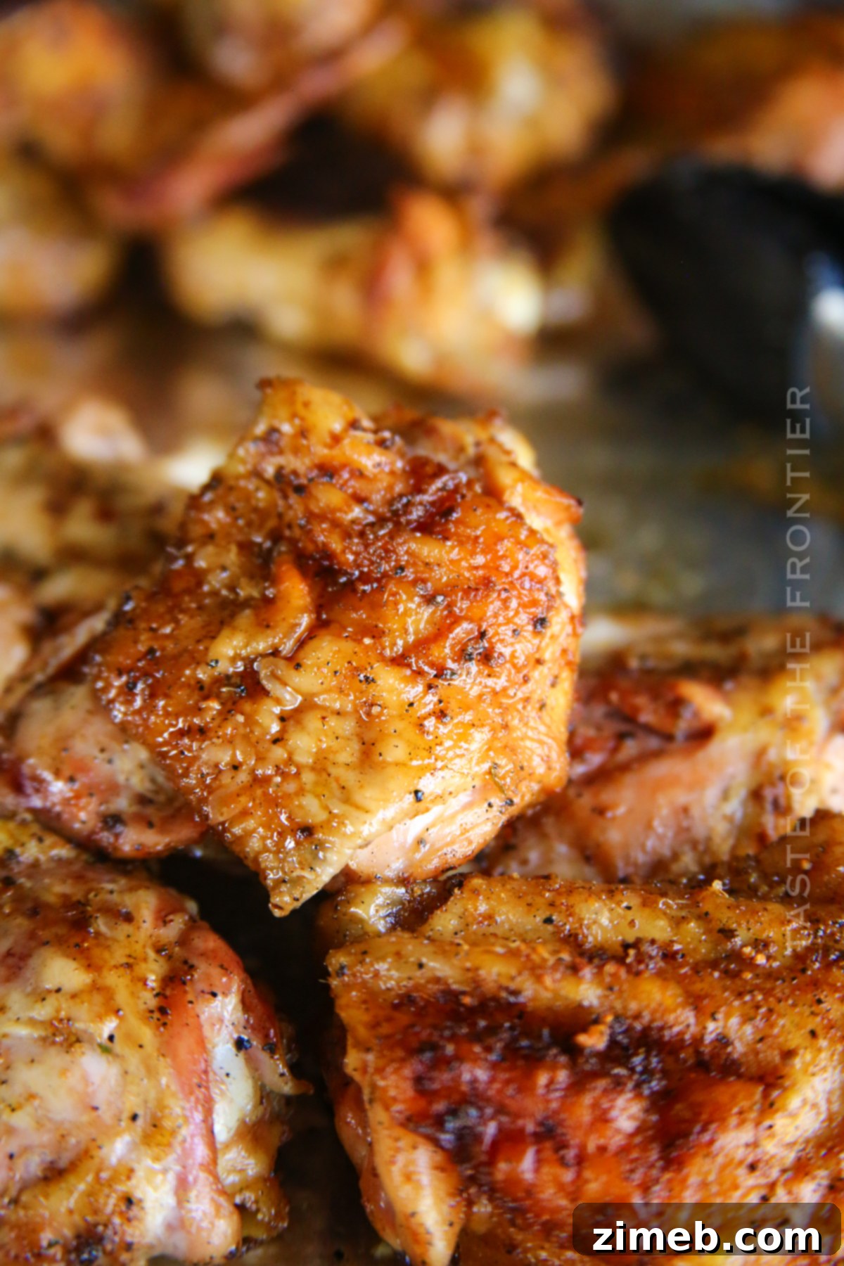 Juicy Smoked Chicken Thighs 19 Juicy Bone-In Chicken Thighs fresh off the Traeger smoker
