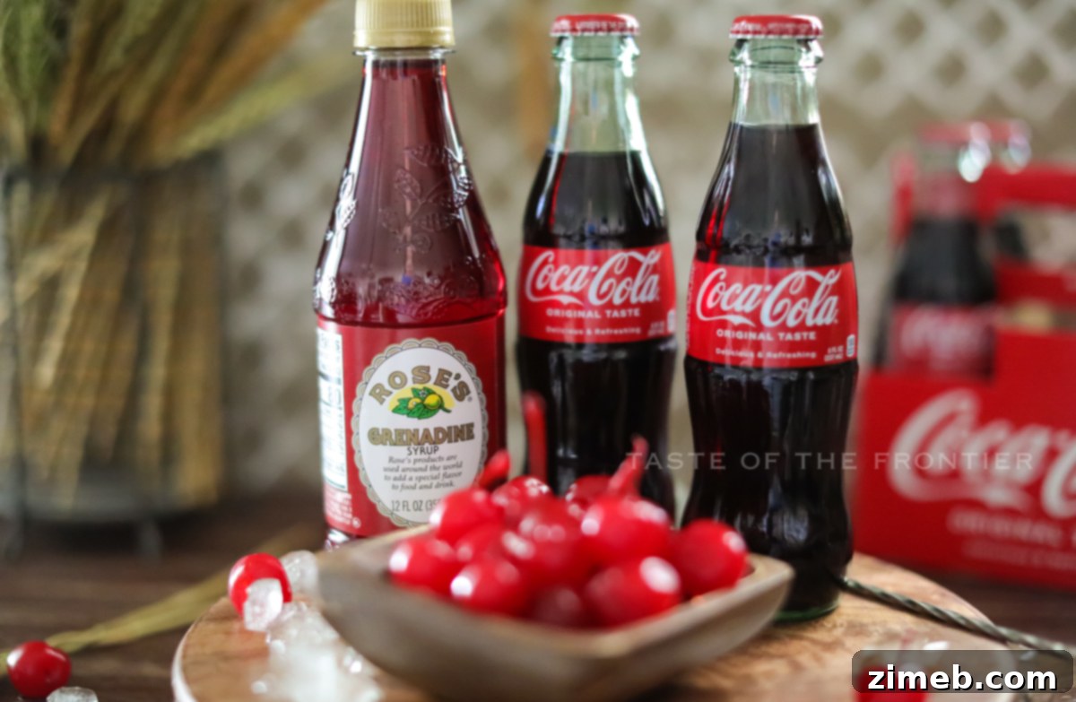 Roy Rogers Cherry Cola 5 ingredients for Roy Rogers Drink