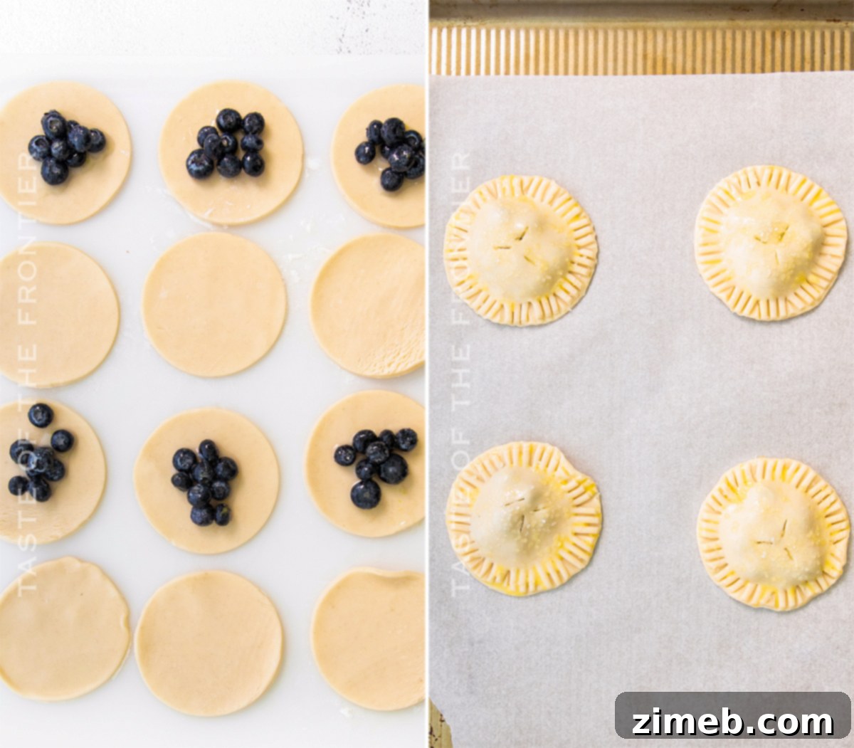 Blueberry Pie Pockets 7 assembling hand pies