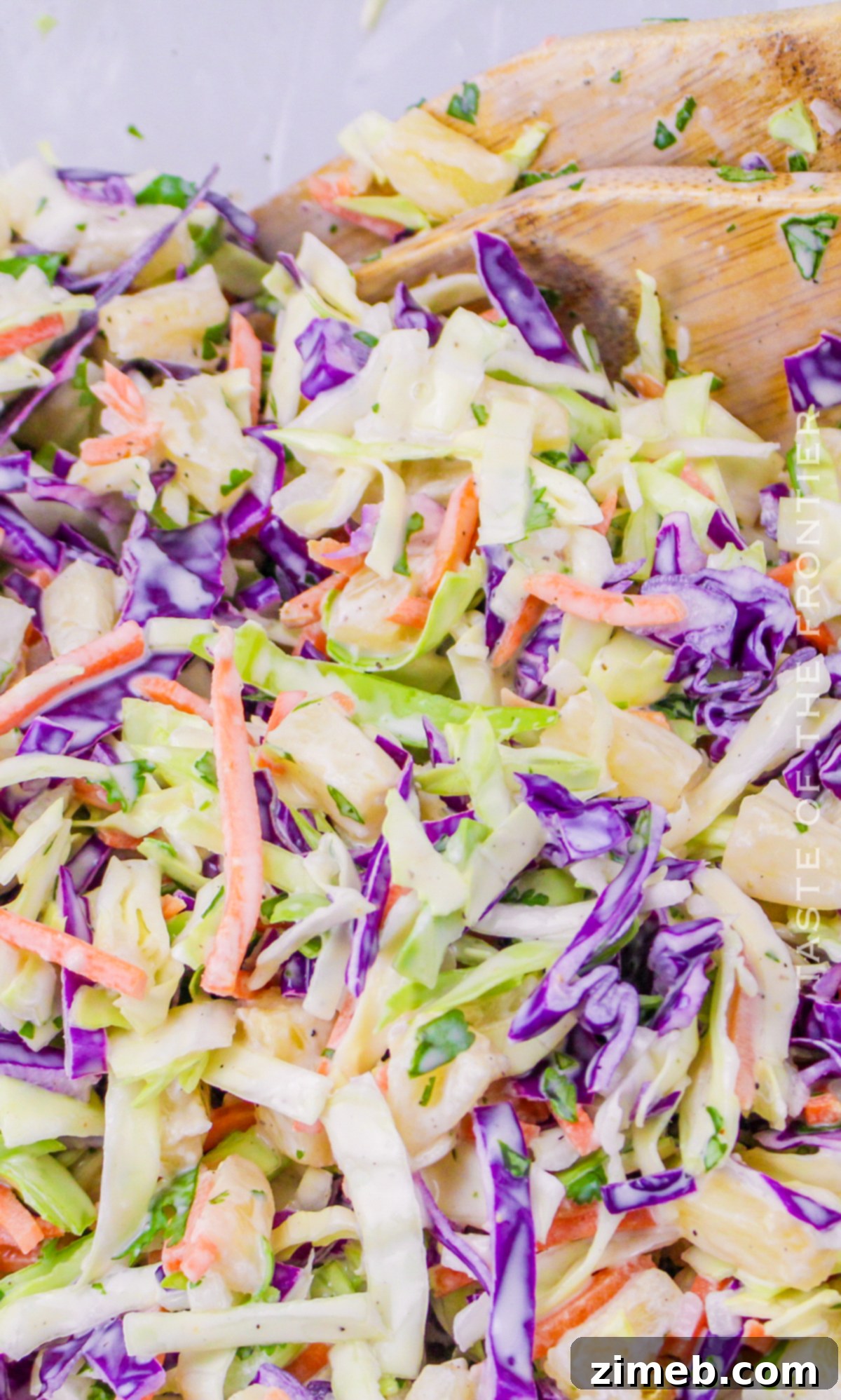 Aloha Coleslaw 18 making coleslaw dressing