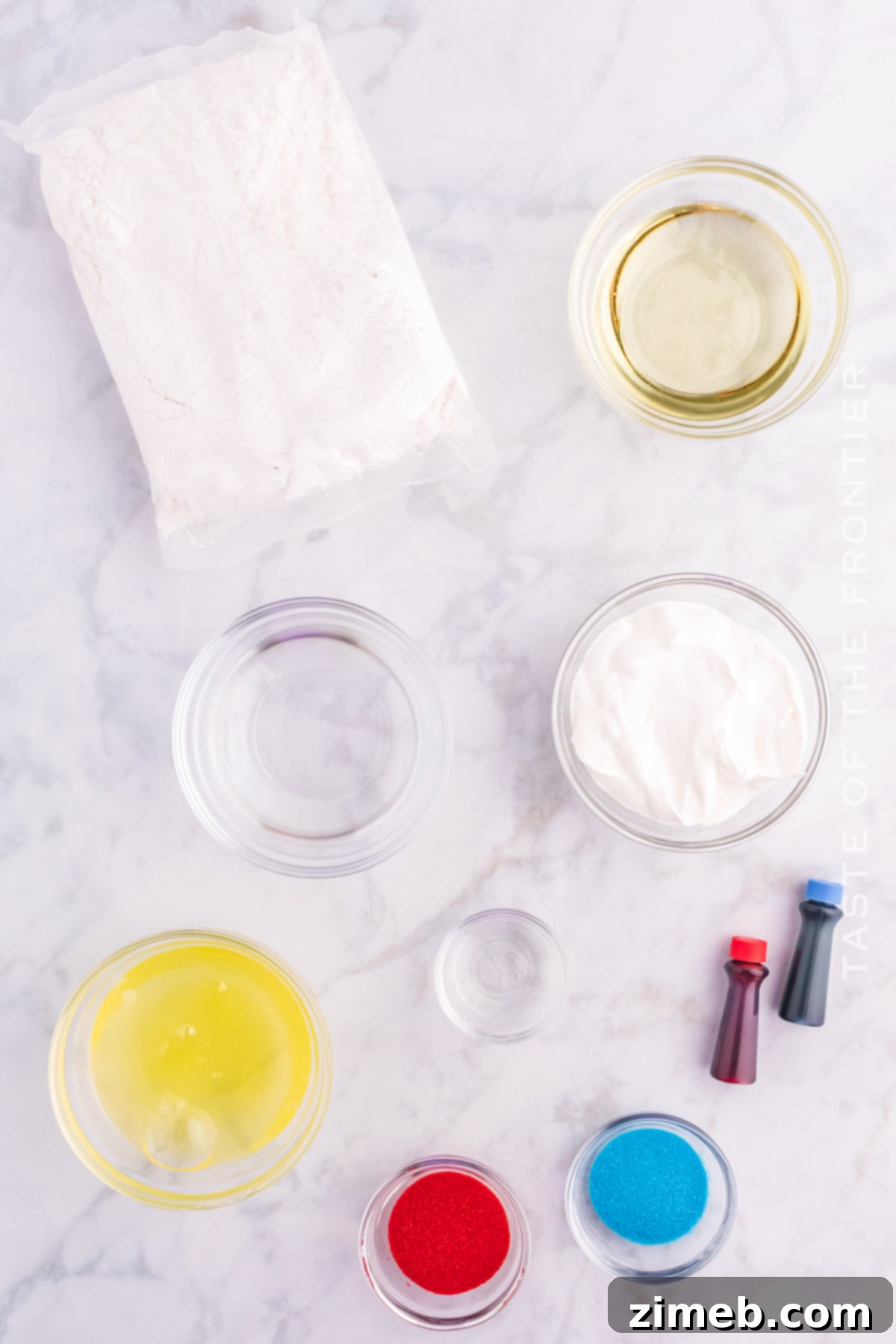 Star Spangled Sweets 5 ingredients for Fourth of July Cupcakes