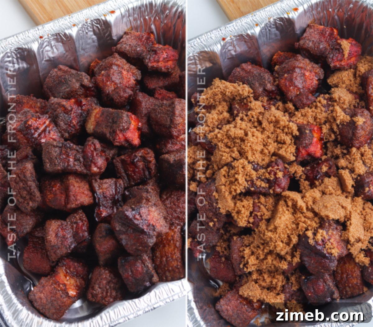 Crispy Smoked Pork Belly Bites 9 adding brown sugar