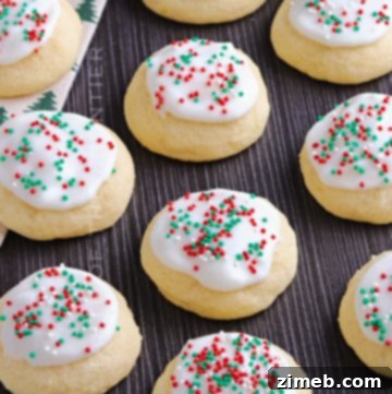 holiday sprinkles Italian cookies
