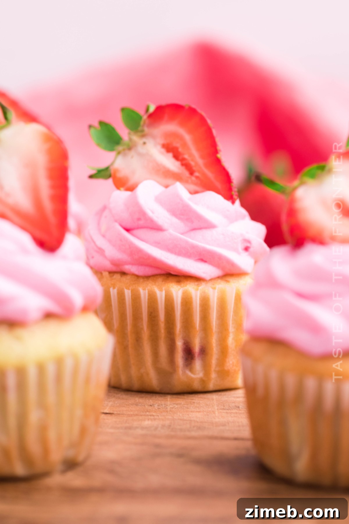 Strawberry Bliss Cupcakes 19 celebrate with pink cupcakes