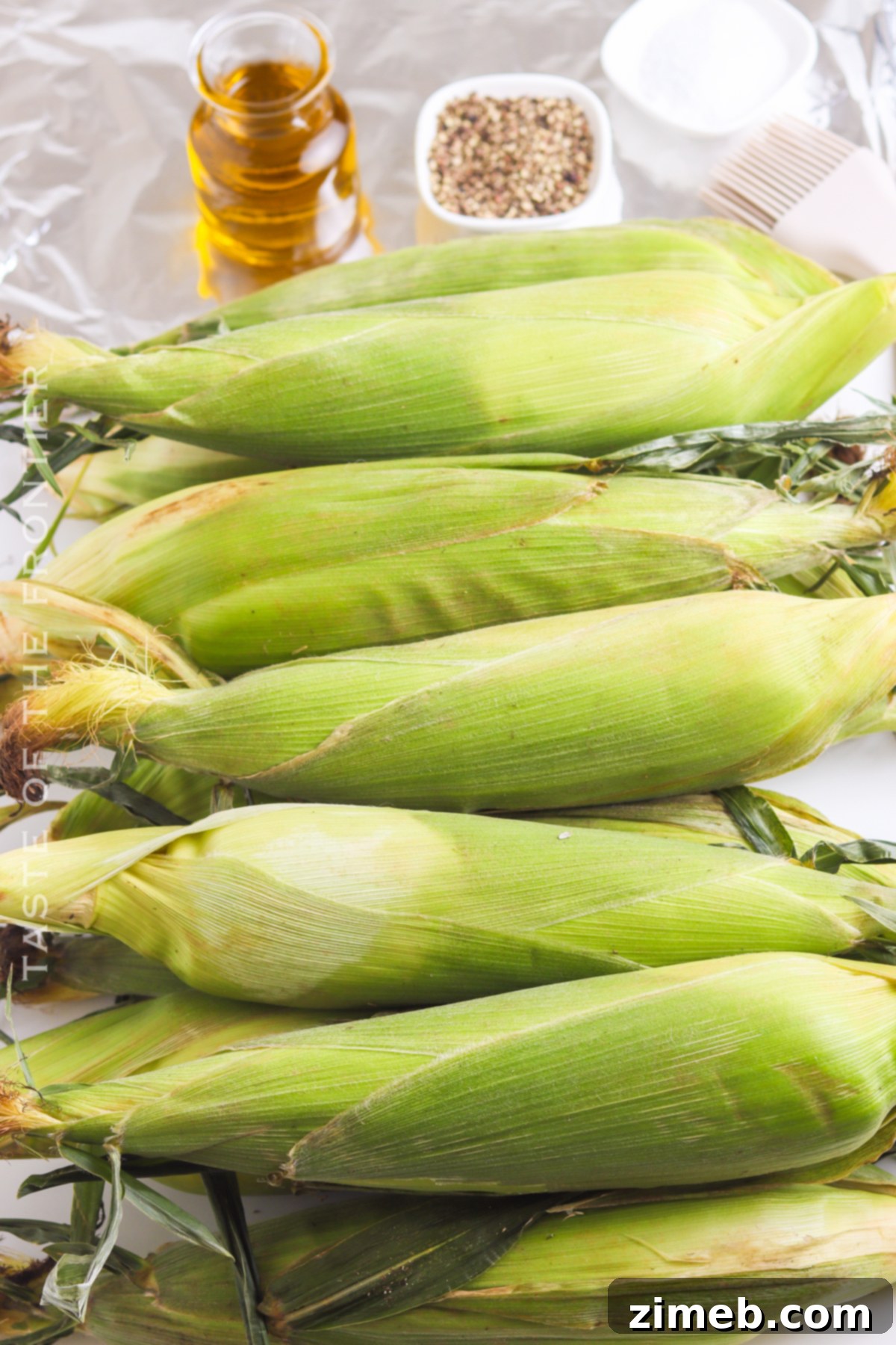 Deliciously Simple Grilled Corn 5 Essential ingredients for grilling corn on the cob