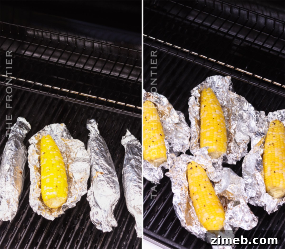 Deliciously Simple Grilled Corn 8 Opening a foil packet of perfectly grilled corn