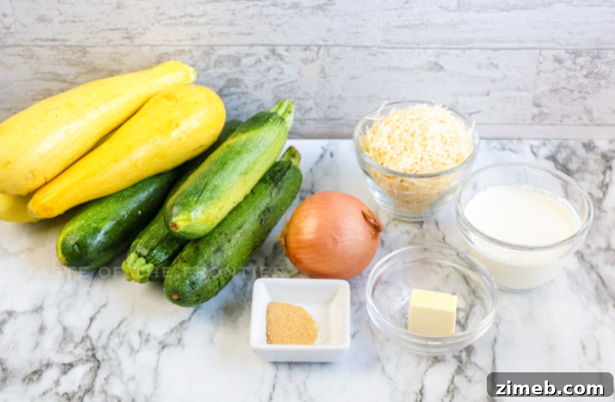 Delicious Squash Casserole 4 Ingredients for a delicious Squash Casserole