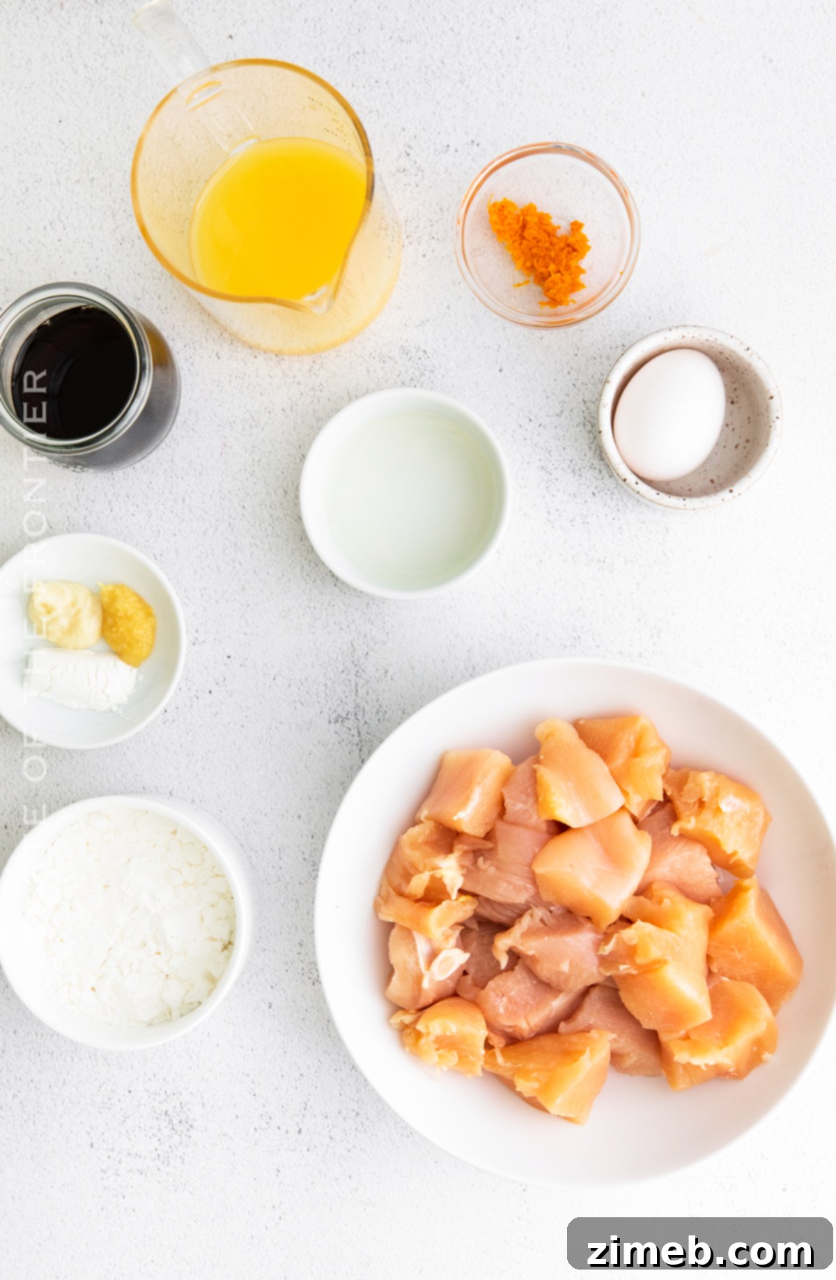 Crispy Air Fryer Orange Chicken 5 ingredients for Air Fryer Orange Chicken