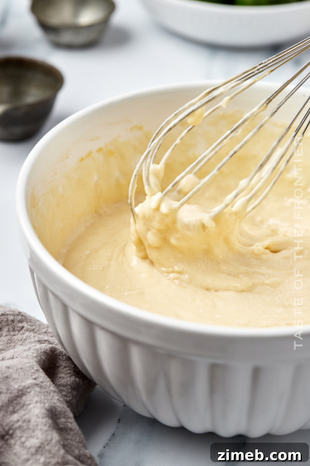 Effortless Coconut Cupcakes 6 whisking batter