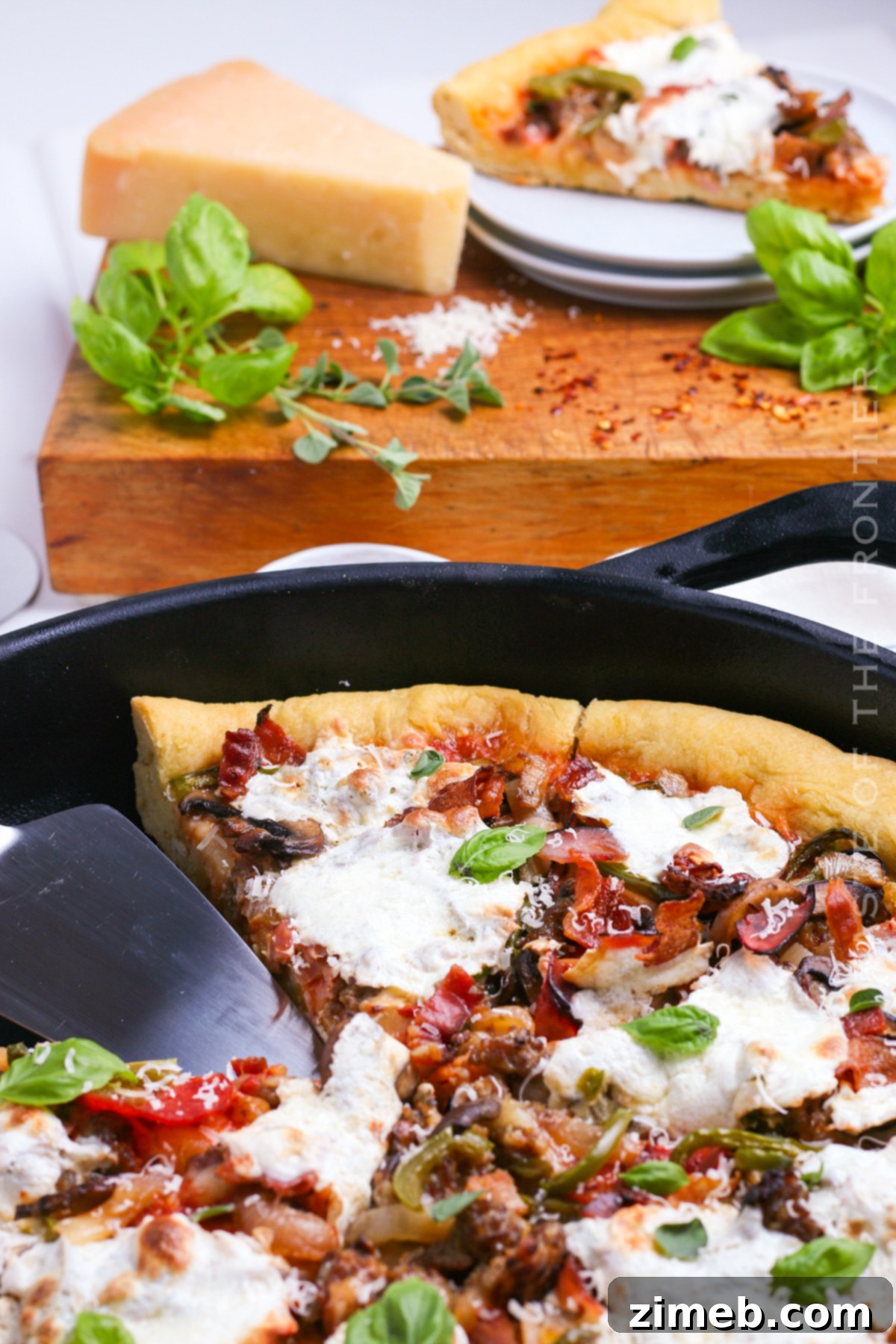 homemade pizza dinner