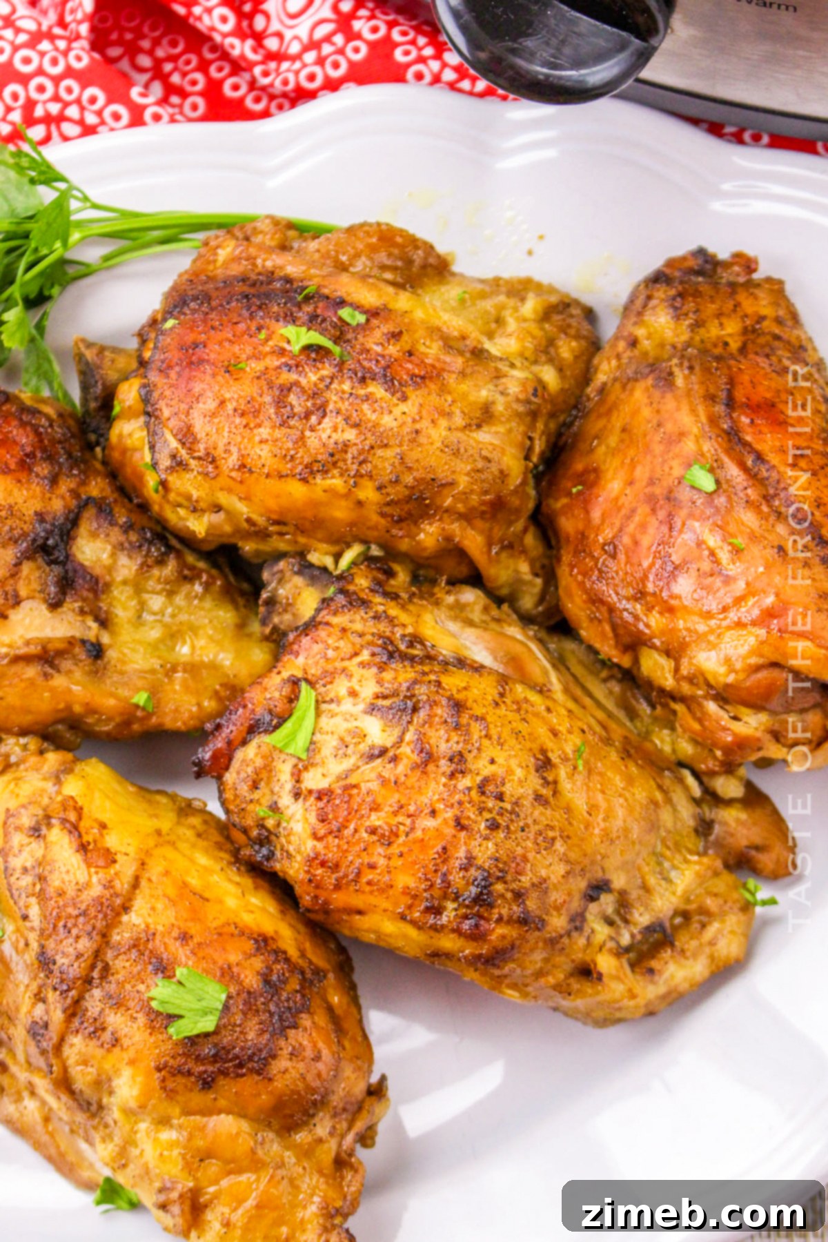 Island Spice Jerk Chicken 3 Tender Jerk Chicken Thighs slow-cooked