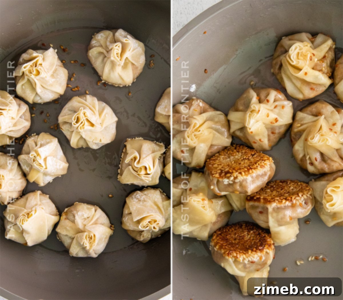 cooking dumplings