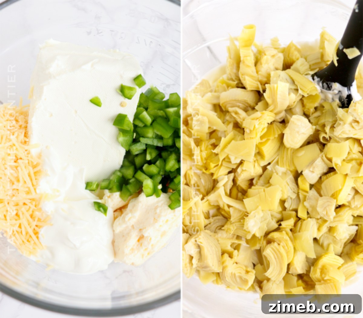 Creamy Jalapeno Artichoke Dip 5 How to make Jalapeno Artichoke Dip step-by-step