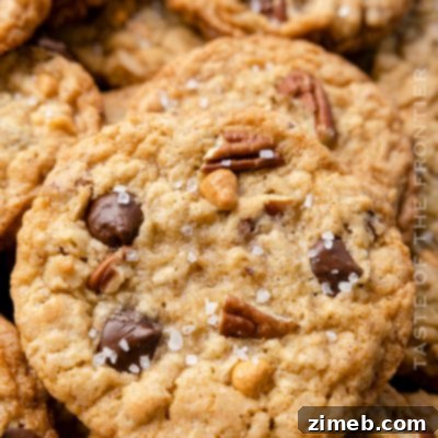 The Best Ever Cowboy Cookies packed with chocolate, oats, pecans, and coconut.