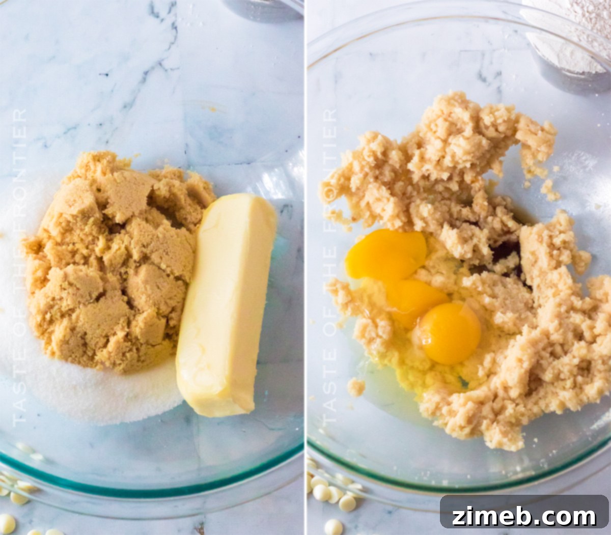 Marshmallow Crunch Cookies 6 Step-by-step process of making Rice Krispie Cookies