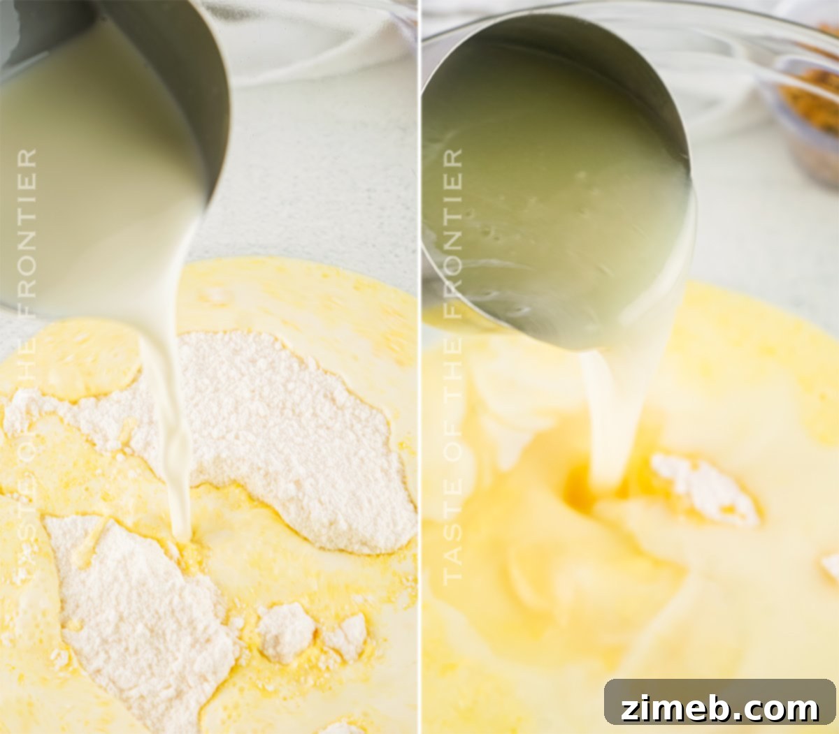 Step-by-step process of how to make Piña Colada Pudding Shots