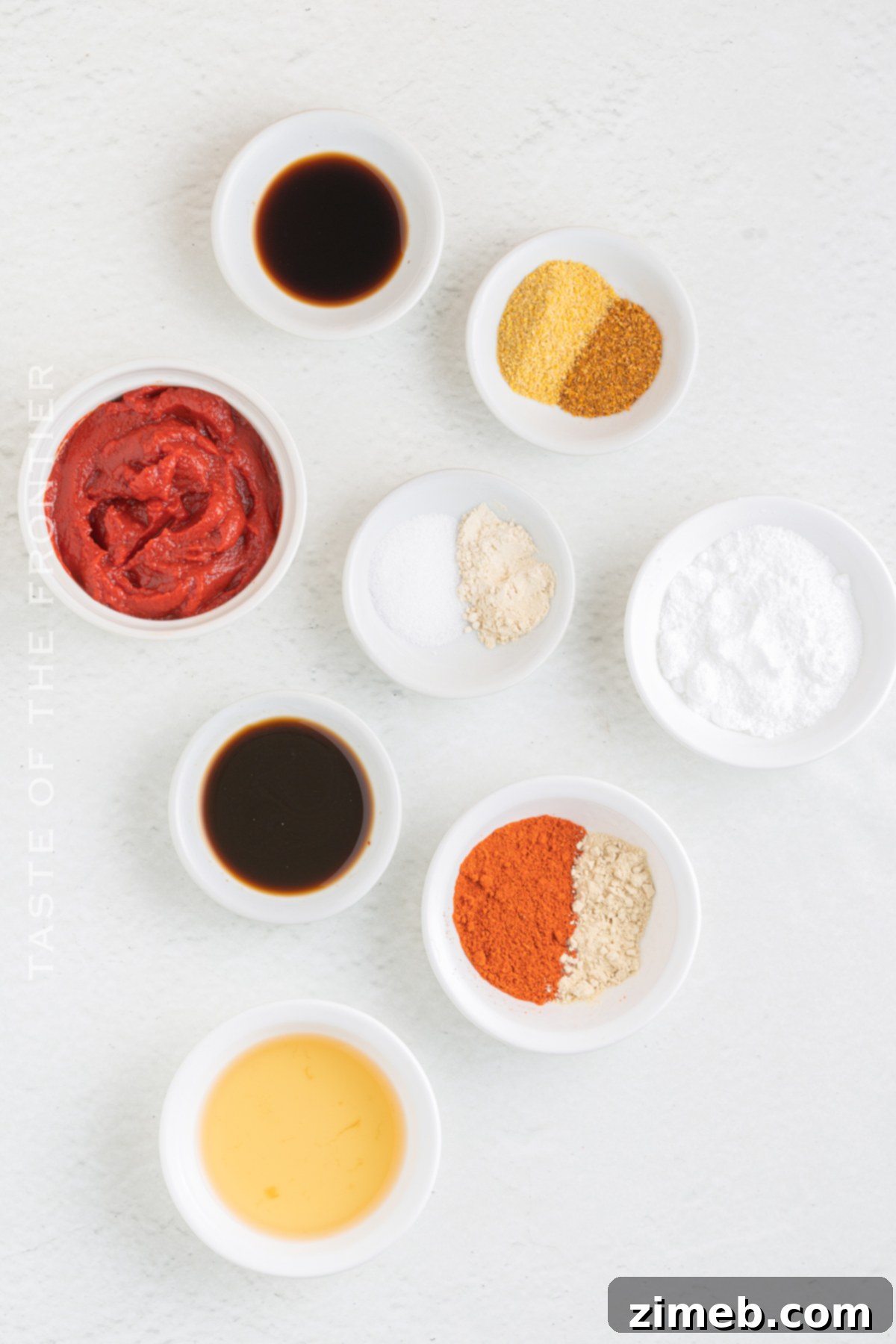 Ingredients for Keto BBQ Sauce - Healthy and flavorful
