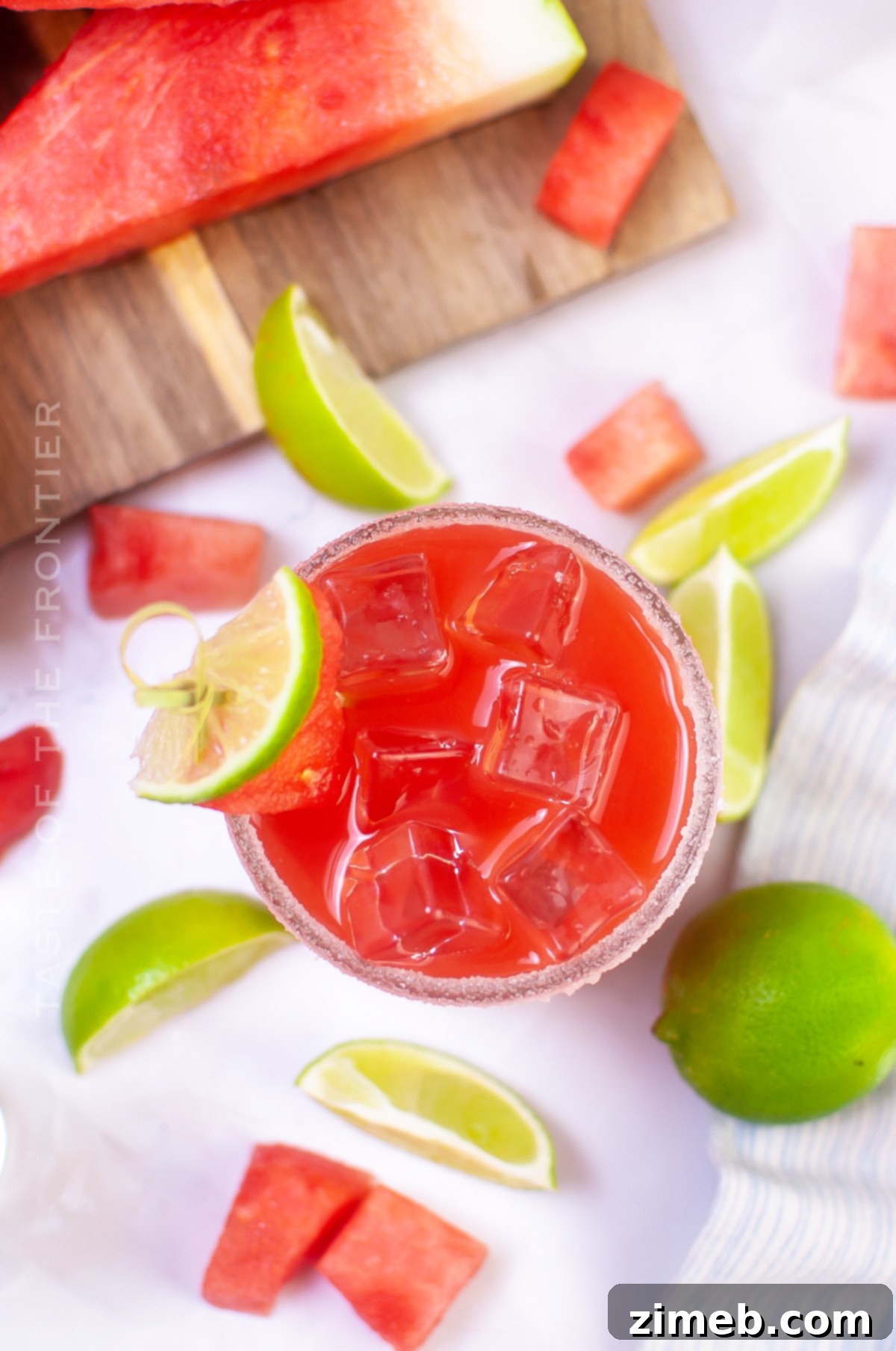 Ingredients for a Watermelon Tequila Drink
