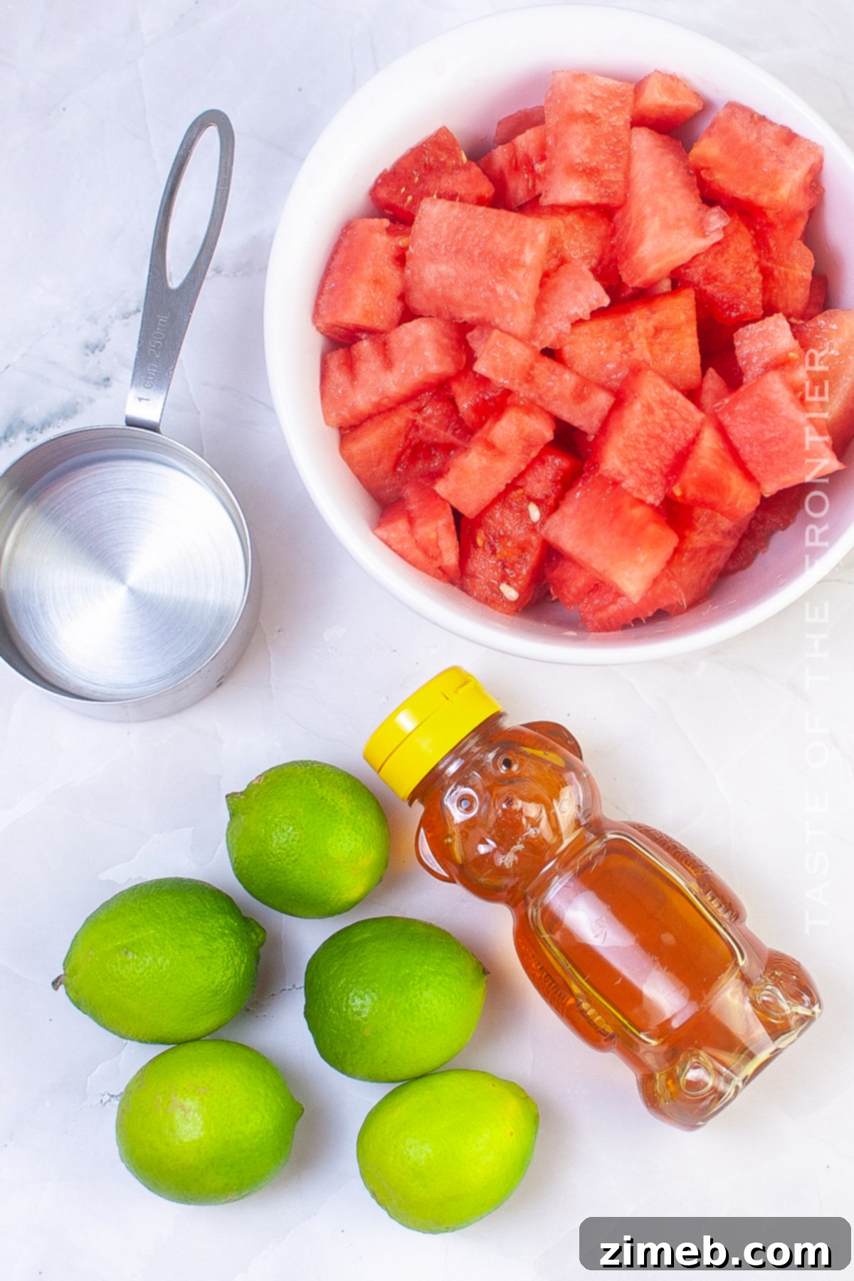 ingredients to make a Watermelon Margarita