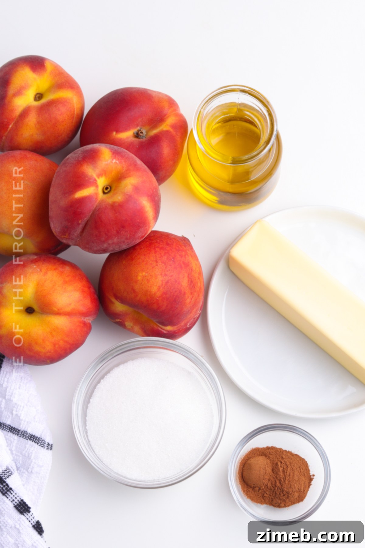 ingredients for Grilled Peaches