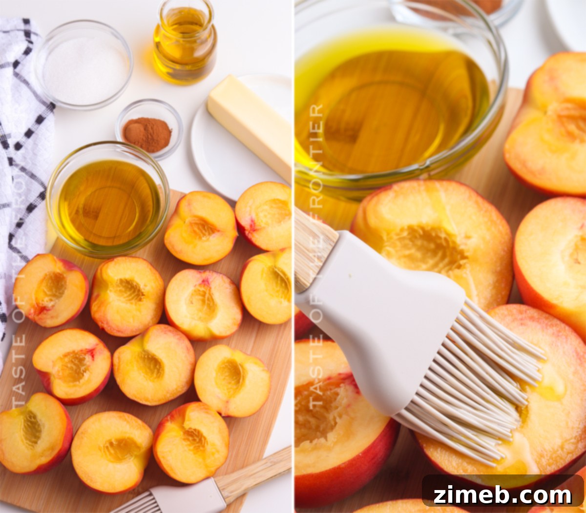 how to make Grilled Peaches