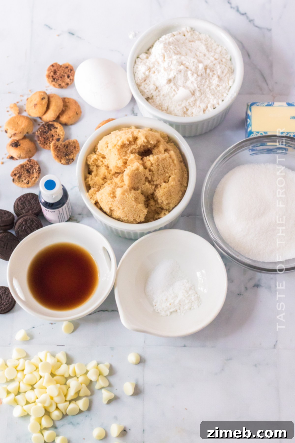 Om Nom Nom Cookies 5 Ingredients for making homemade Cookie Monster Cookies