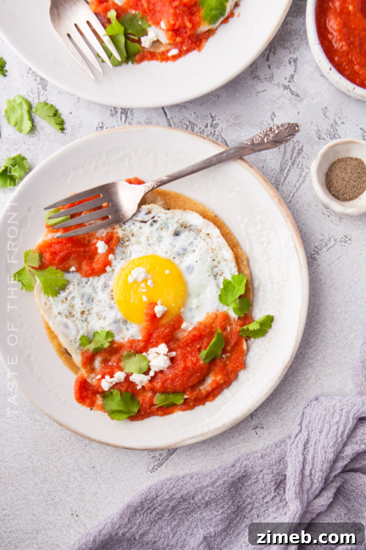 Mexican Ranch Eggs 19 A beautifully plated best Huevos Rancheros recipe with vibrant colors