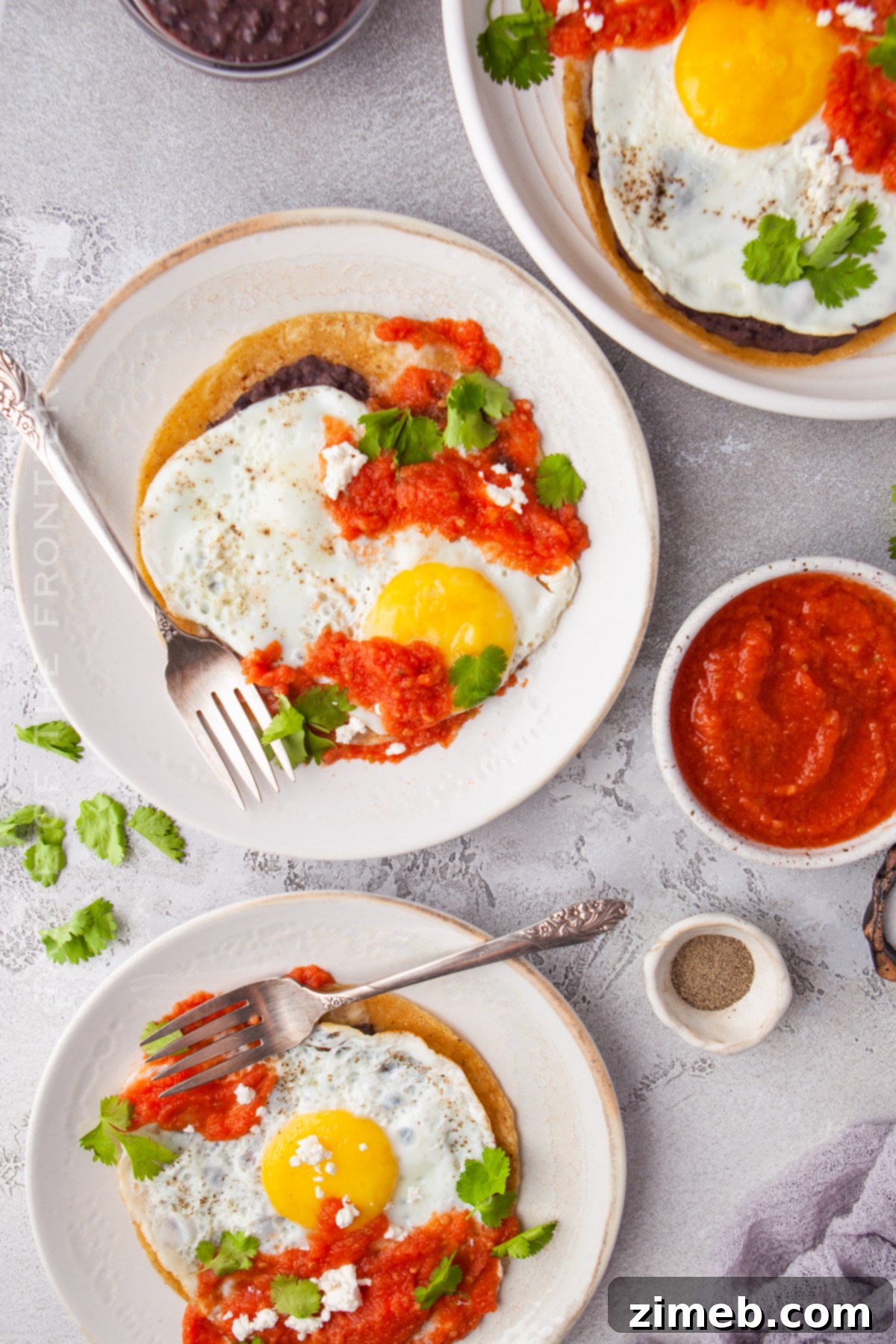 Mexican Ranch Eggs 3 A vibrant morning meal featuring perfectly cooked eggs and a rich salsa, ideal for breakfast