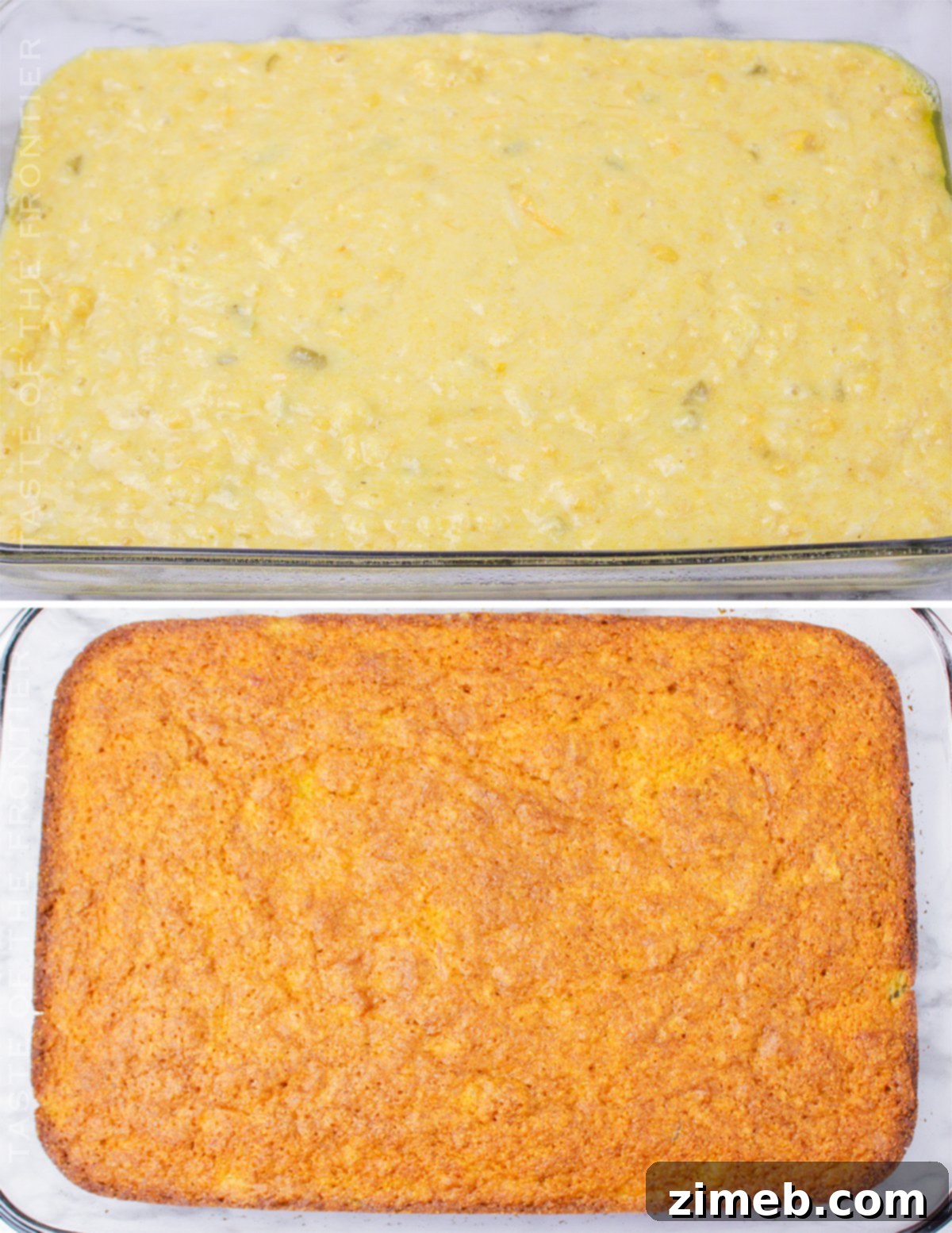 Spicy Mexican Cornbread 6 Freshly baked Mexican Cornbread, golden and delicious