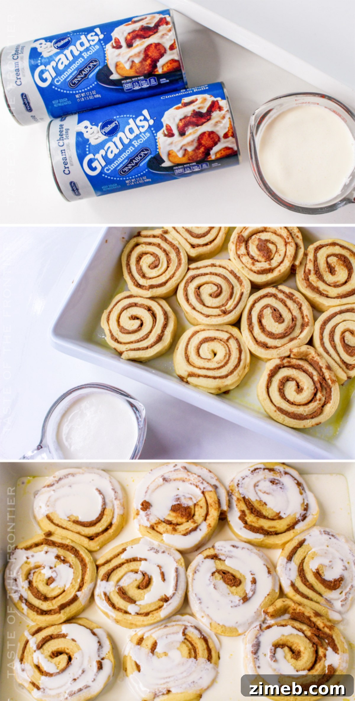 How to Make TikTok Cinnamon Rolls - a visual guide to the viral recipe.