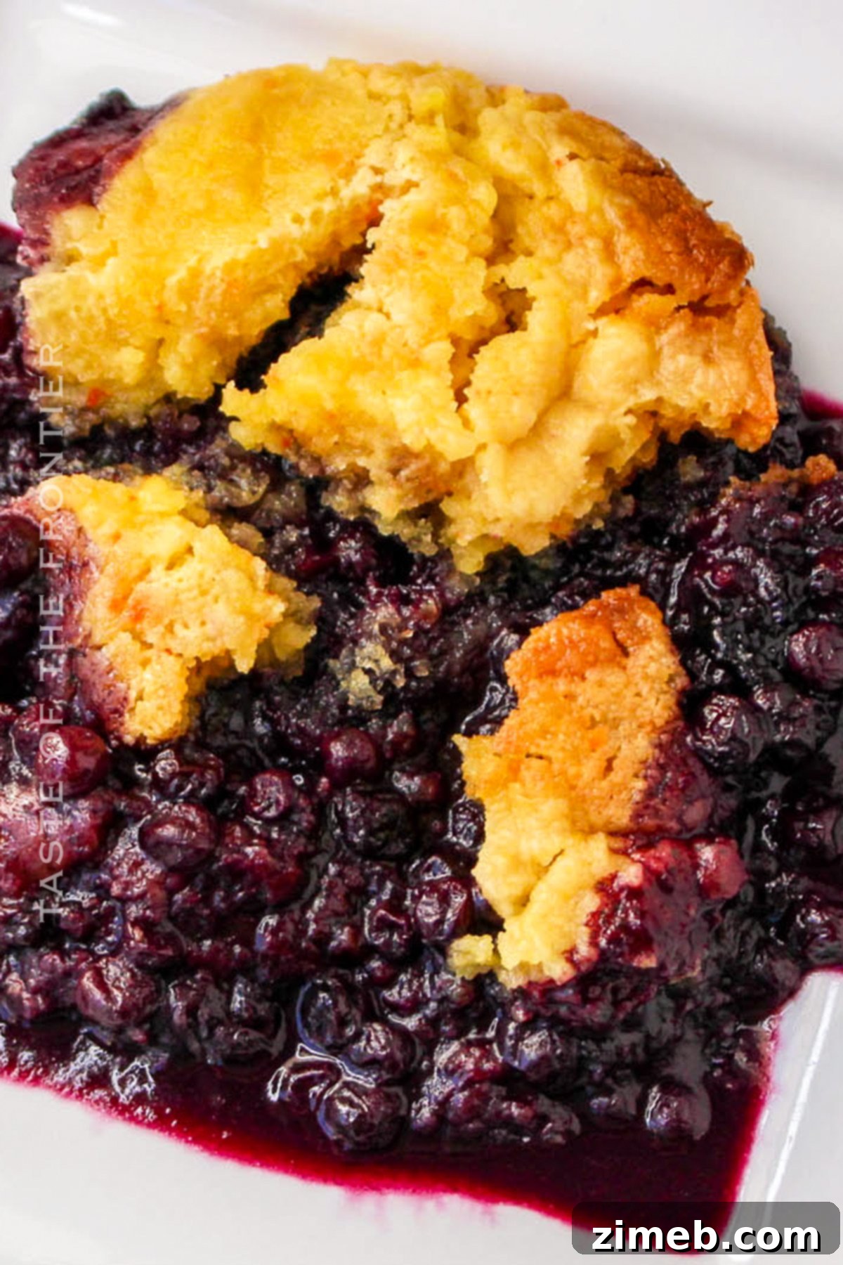 Cozy Slow Cooker Blueberry Cobbler 3 Crockpot Blueberry Cobbler