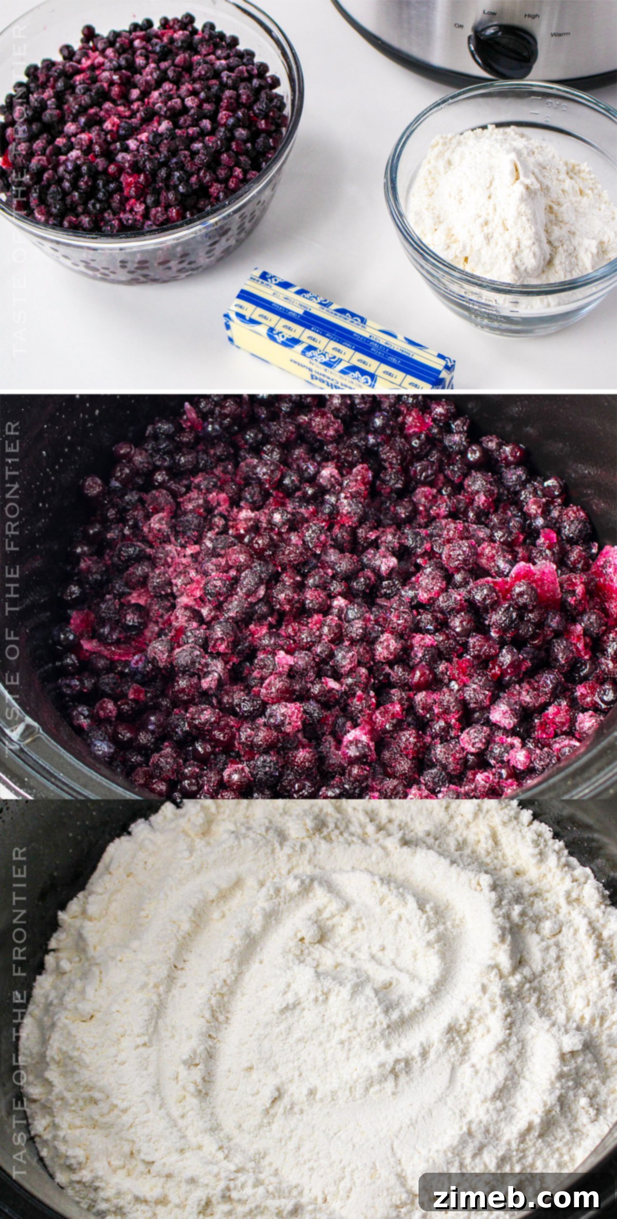 Cozy Slow Cooker Blueberry Cobbler 4 Ingredients for Slow Cooker Blueberry Cobbler
