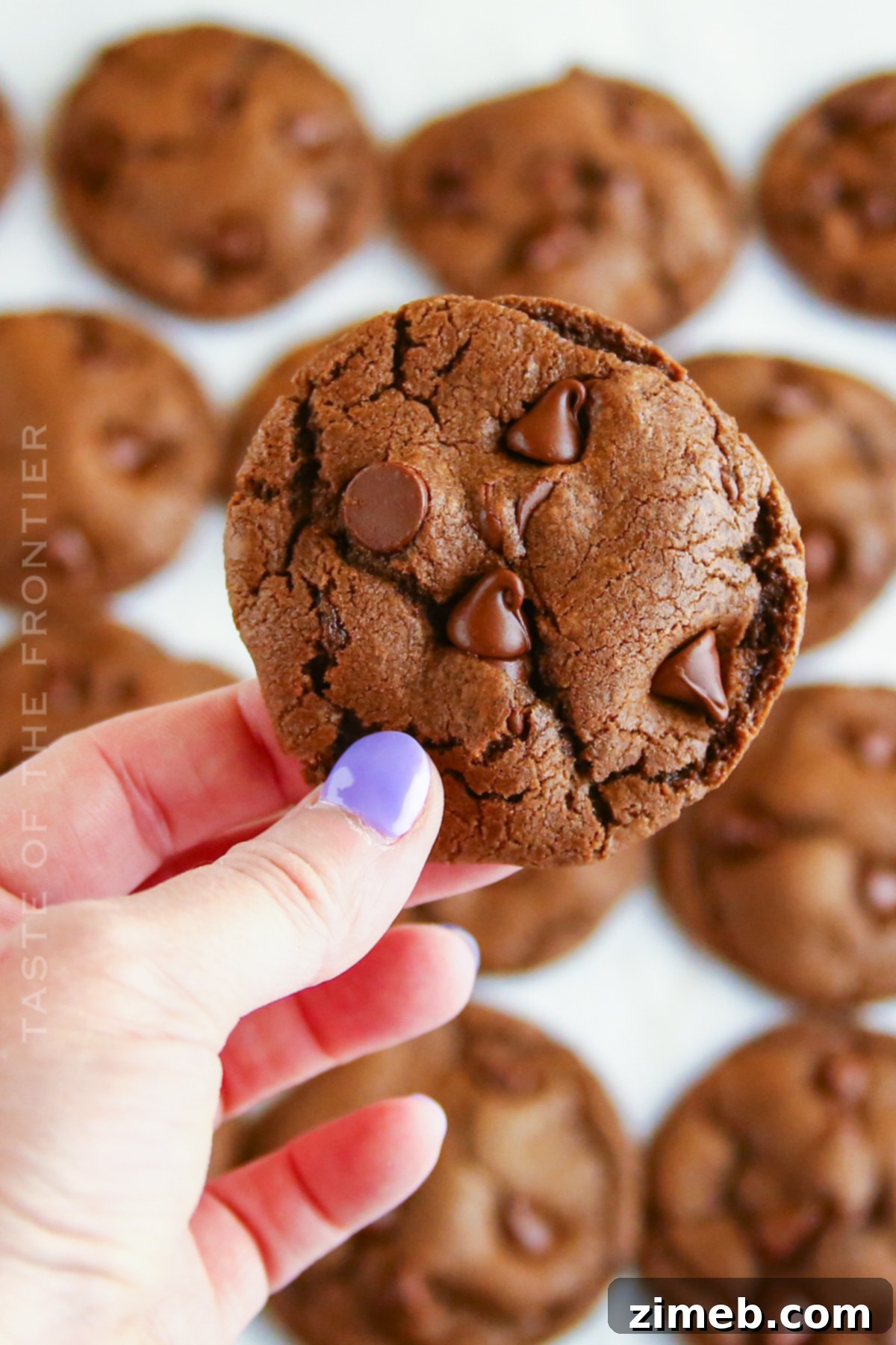 Decadent Double Chocolate Bites 21 NO CHILL Double Chocolate Chip Cookies