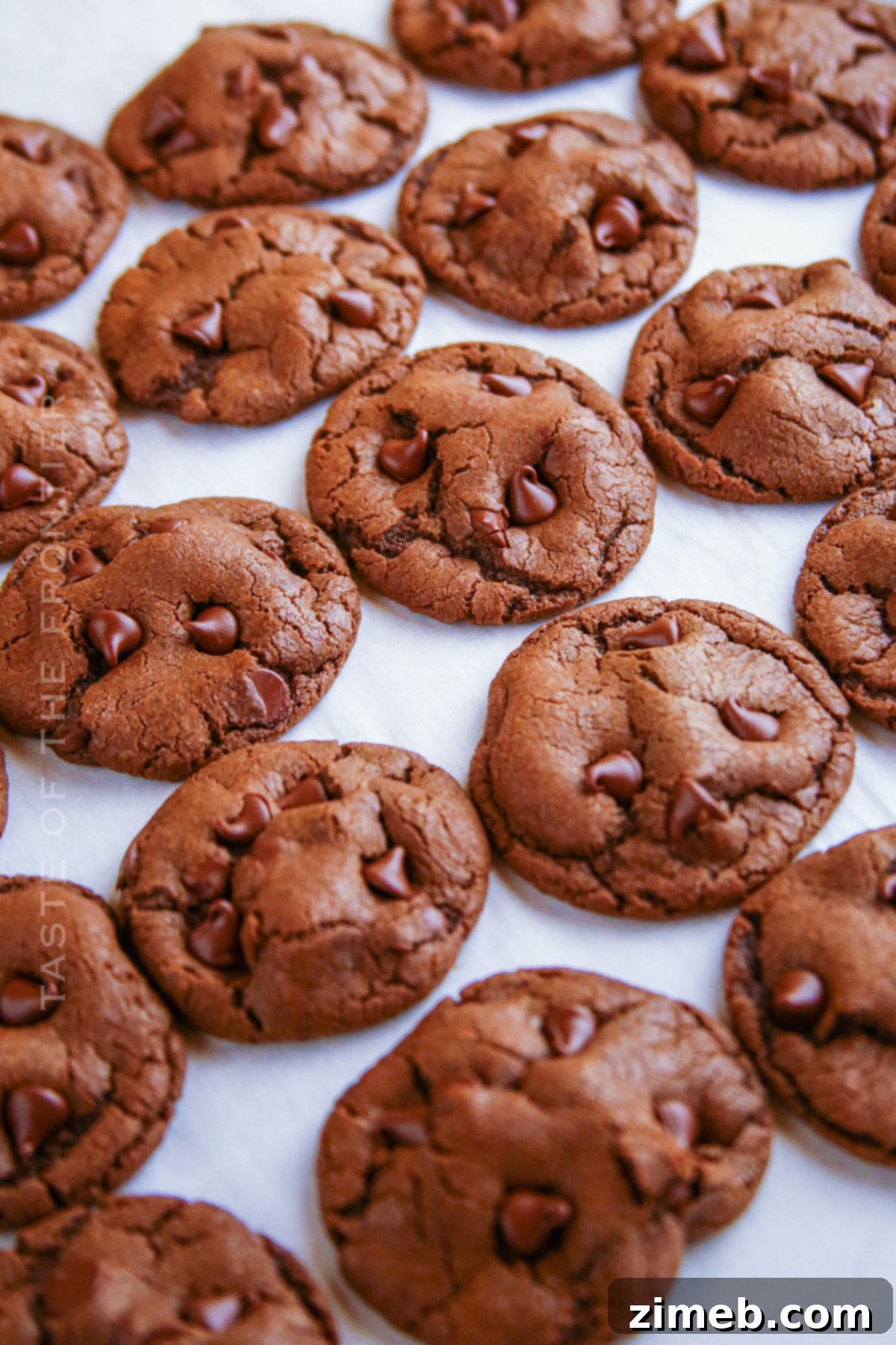 Decadent Double Chocolate Bites 4 cookie dessert chocolate chip
