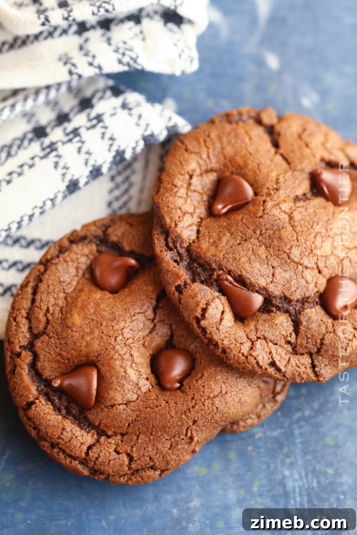Decadent Double Chocolate Bites 8 chewy chocolate cookies